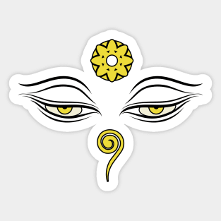 Buddha Eyes Sticker